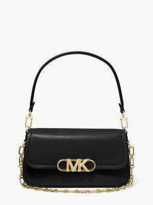 michael kors parker medium leather shoulder bag|Michael Kors kensington shoulder bag.